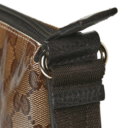 Gucci Crystal Monogram Flat Messenger Bag Dark Brown 12 of 12