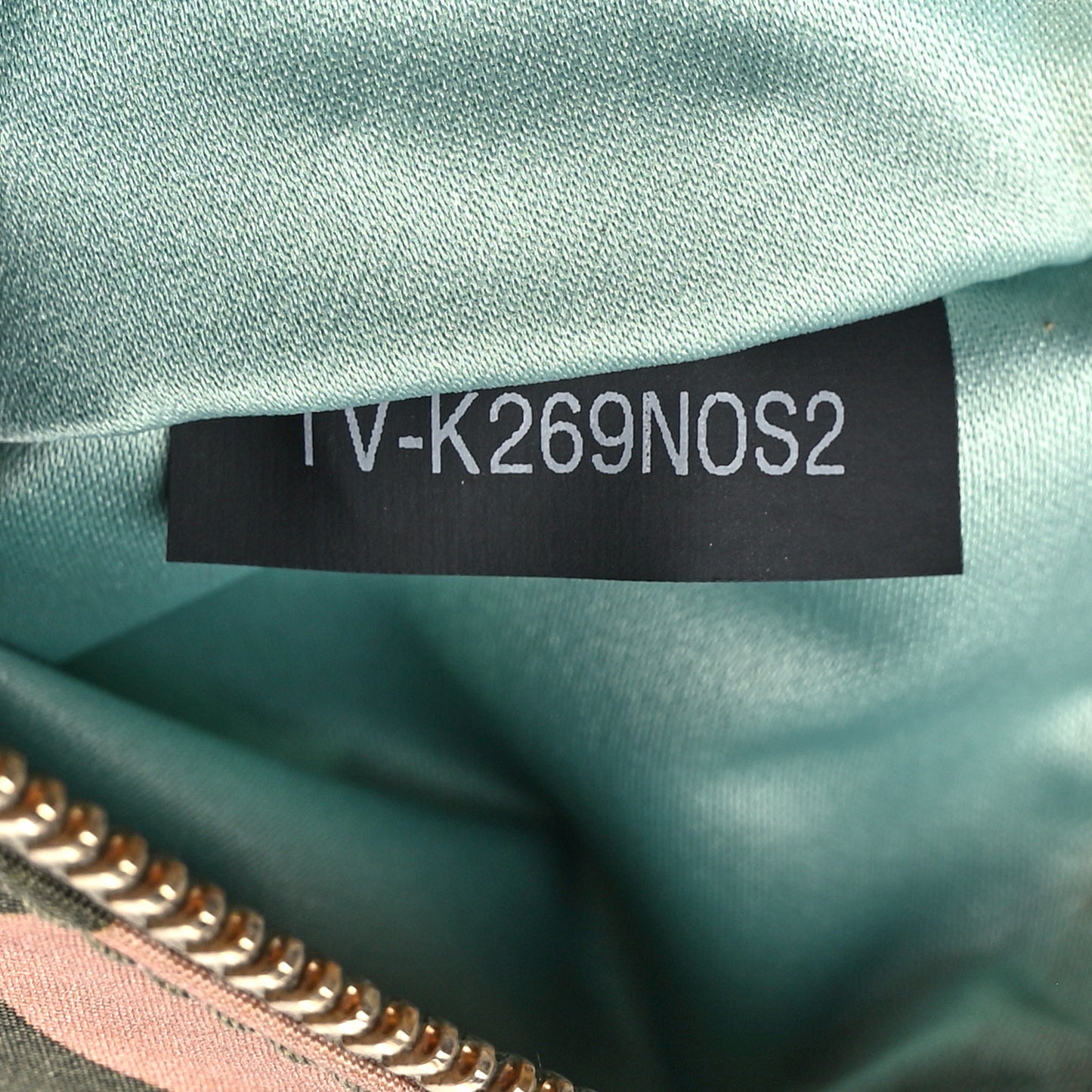 Canvas Camouflage Large Rockstud Zip Pouch Multicolor