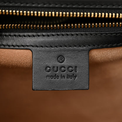 Gucci Calfskin Medium Sylvie Top Handle Bag Black 6 of 15