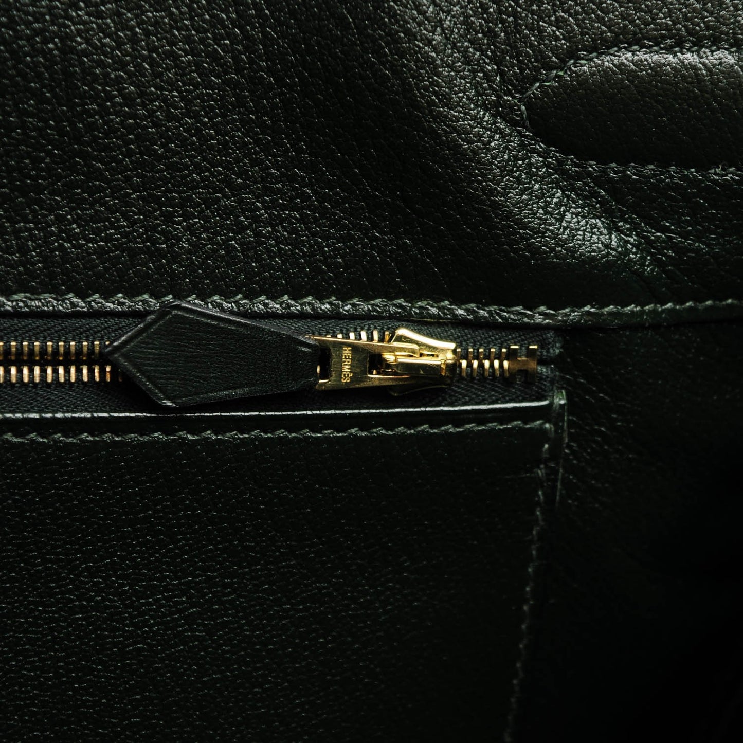 Box Vibrato Birkin 35 Vert Fonce