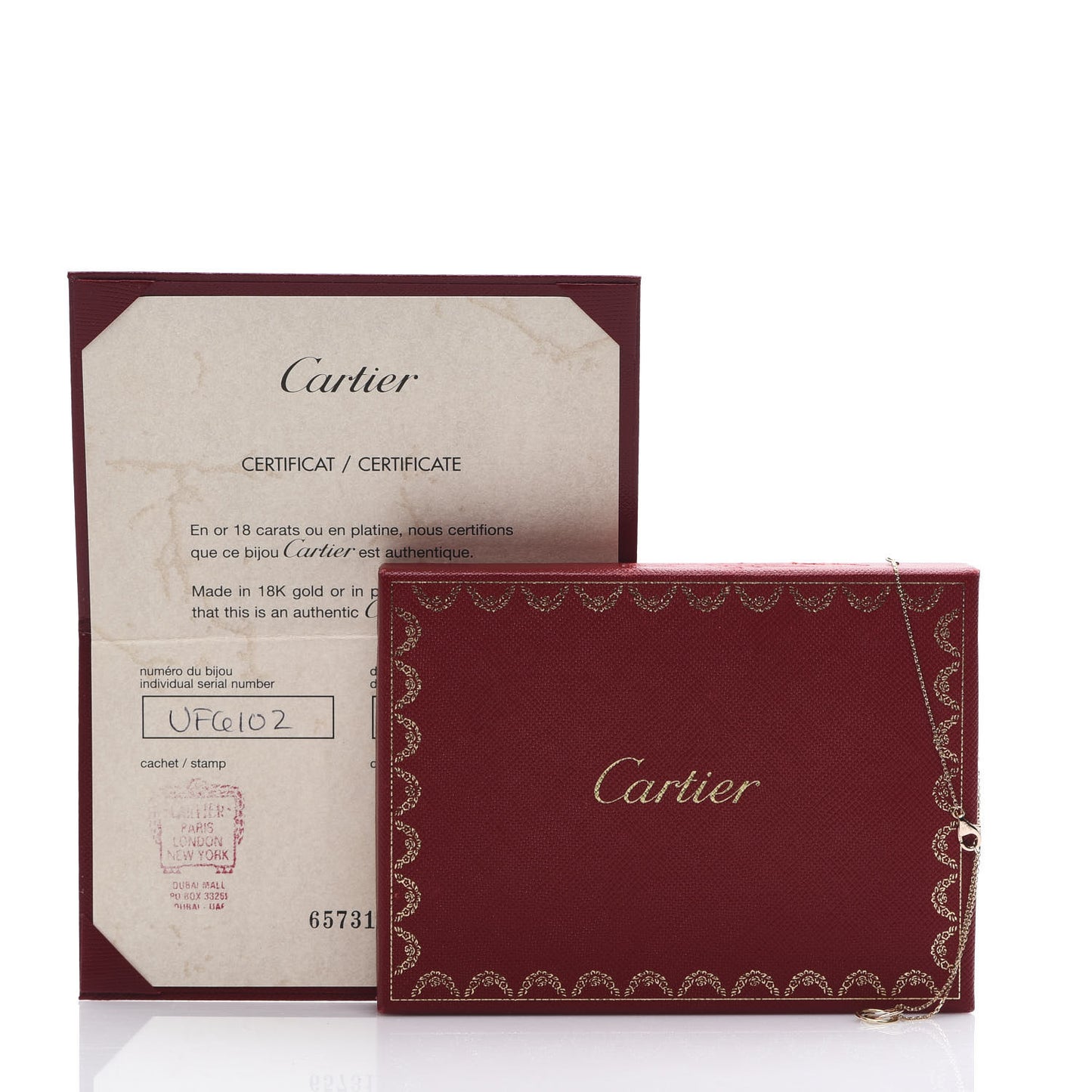 18K Pink Yellow White Gold Trinity Bracelet