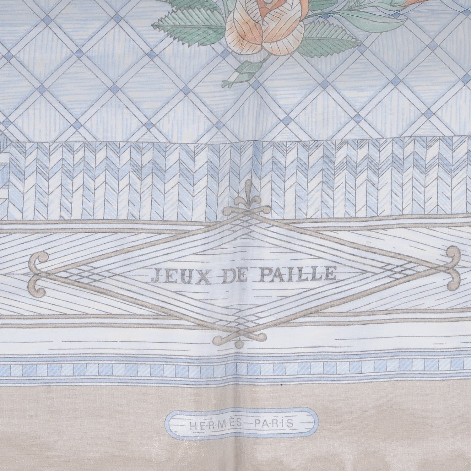 Hermes Silk Jeux De Paille 90 Scarf 3 of 5