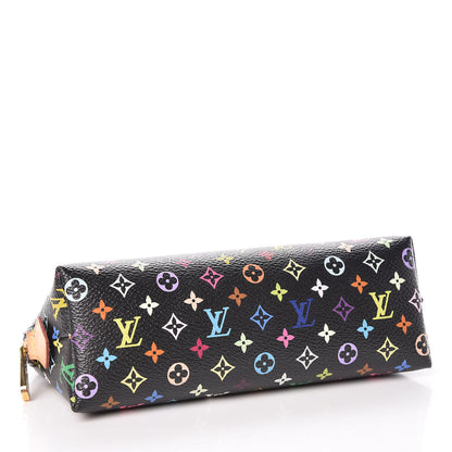 Louis Vuitton Monogram Multicolor Cosmetic Pouch Black Grenade 4 of 9