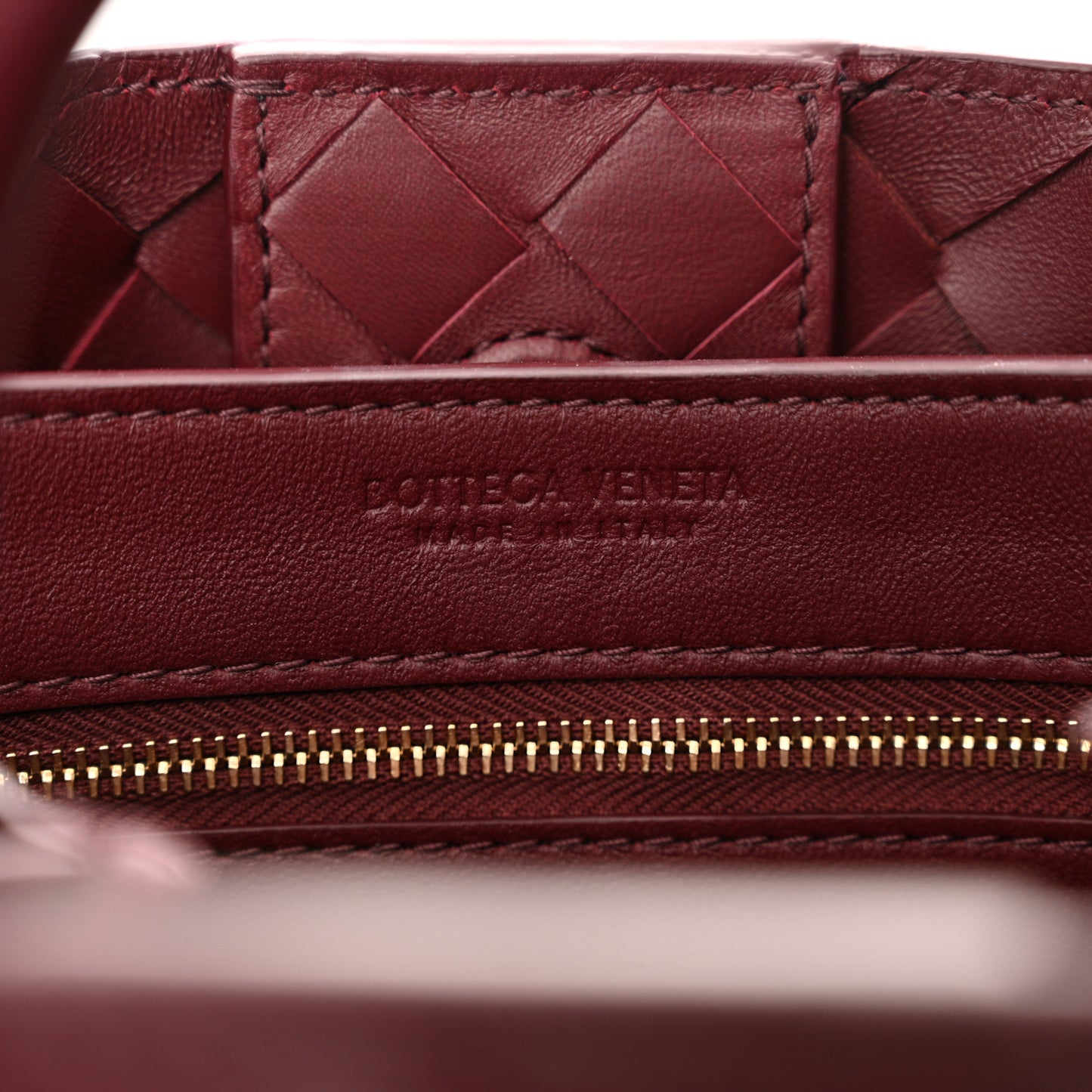 Nappa Intrecciato Small Andiamo Shoulder Bag Barolo