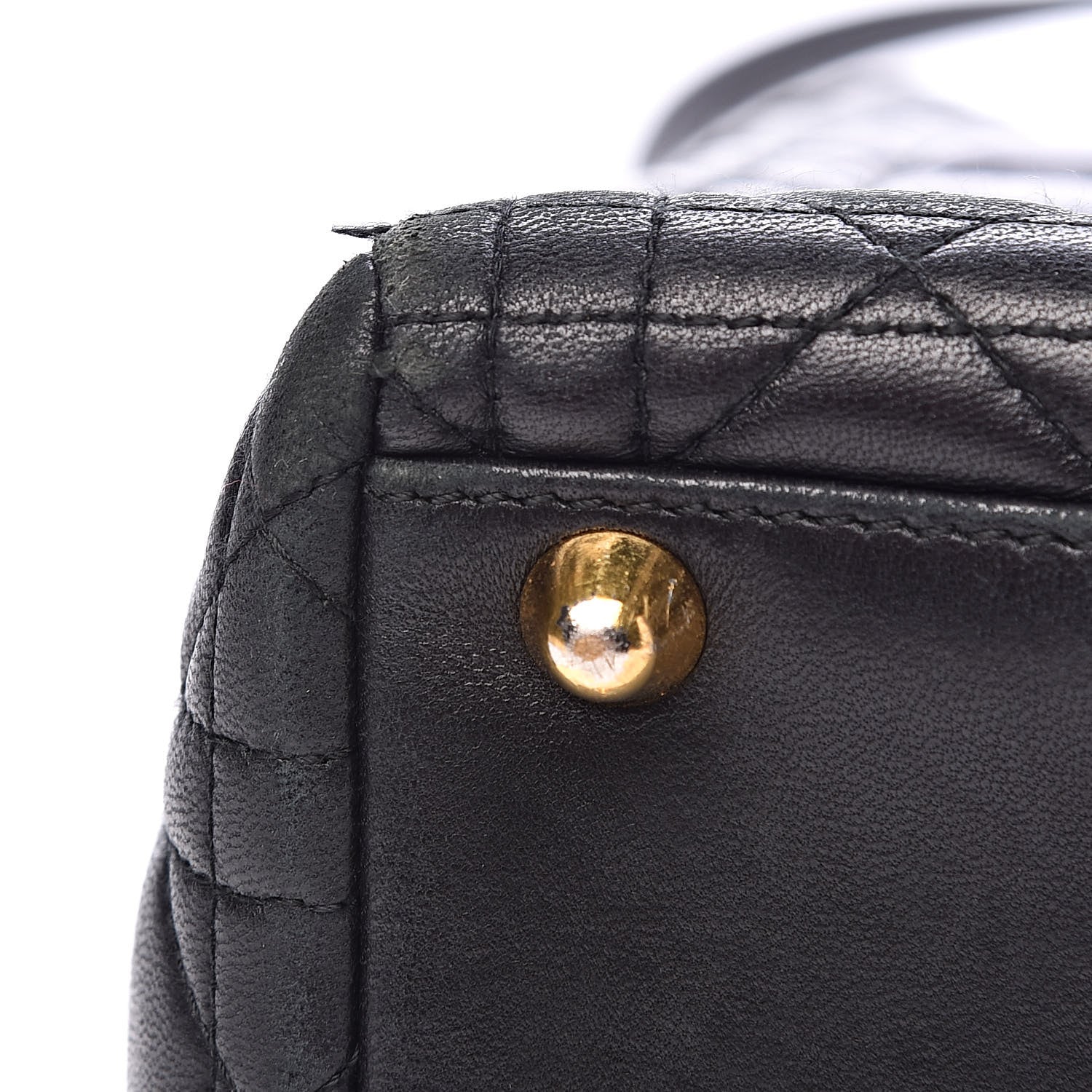 Christian Dior Lambskin Cannage Large Lady Dior Black 20 of 21