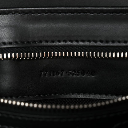 Gucci GG Supreme Monogram Appia Calfskin Web Crossbody Bag Black Grey 7 of 12