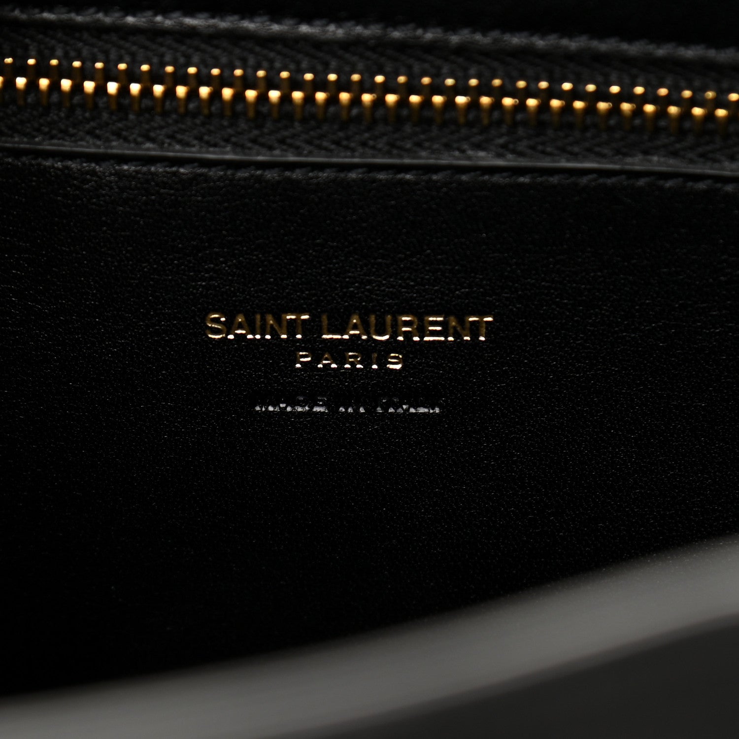 Saint Laurent Smooth Calfskin Medium Monogram Cabas Black 6 of 9
