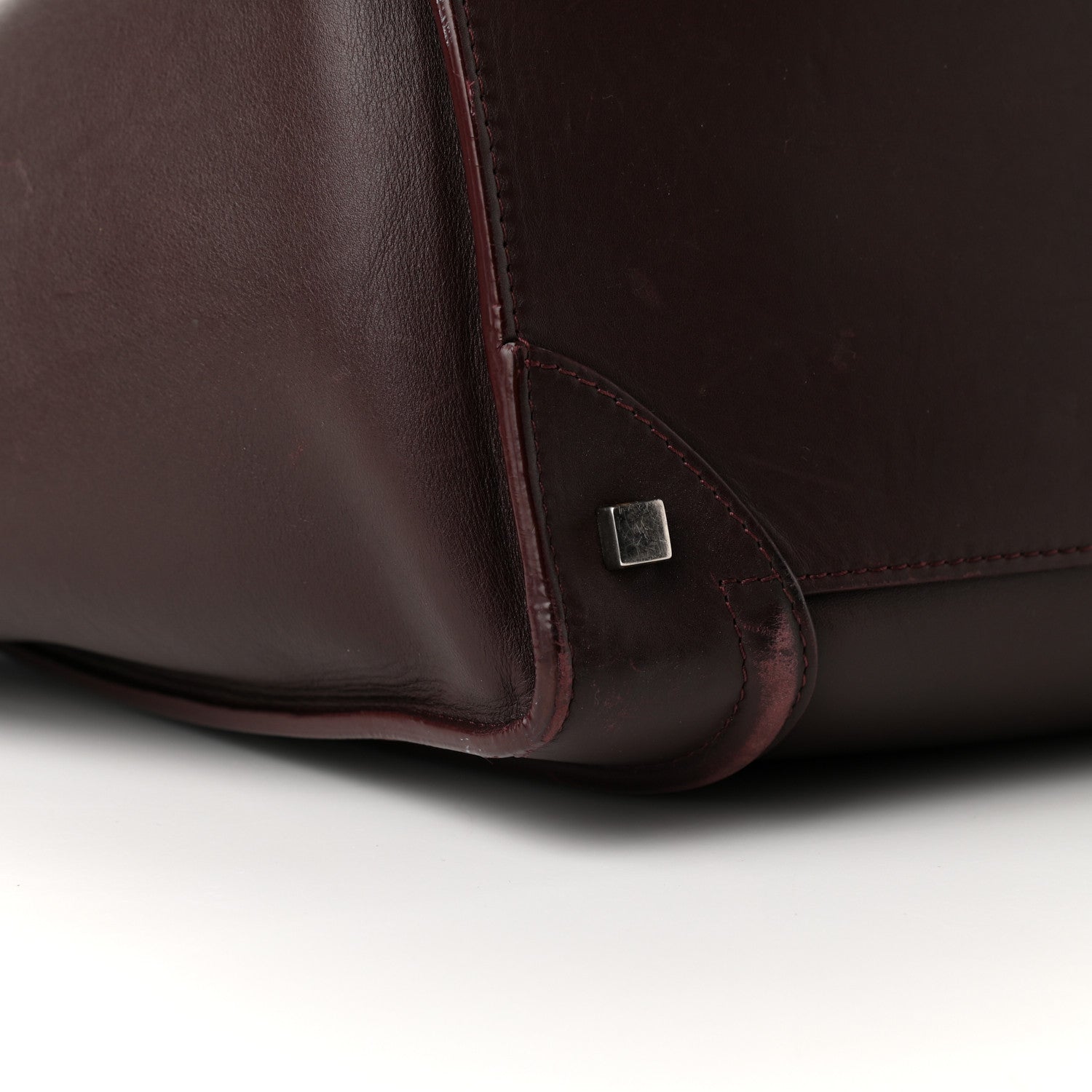 Celine Smooth Calfskin Small Luggage Burgundy 6 of 18