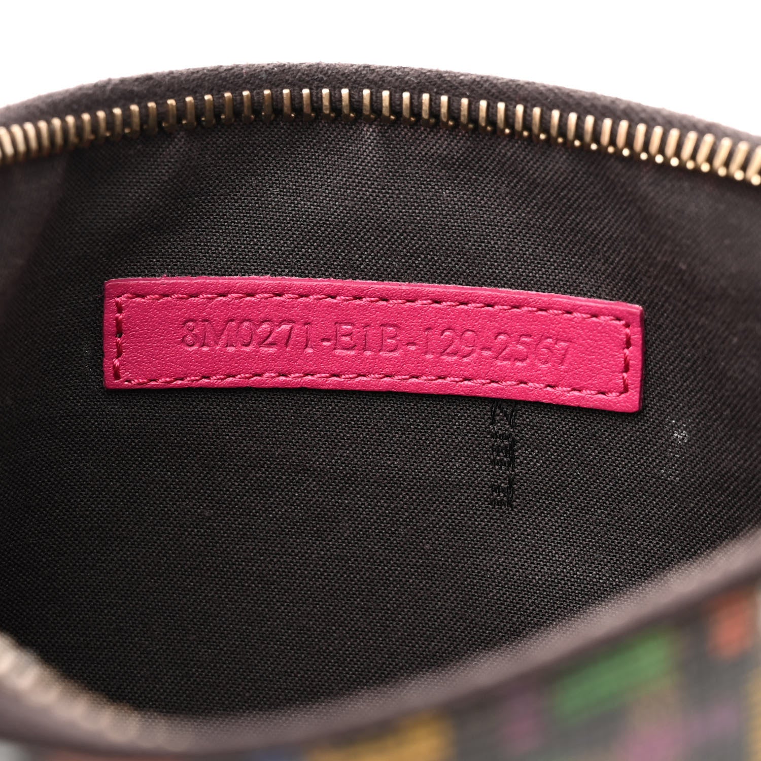 Fendi Zucchino Spalmati FF Multicolor Pochette Tobacco Multicolor Fuchsia 7 of 12