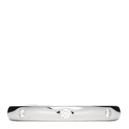 Van Cleef & Arpels Platinum Diamond Tendrement Etoiles Wedding Band Ring 48 4.5 1 of 4