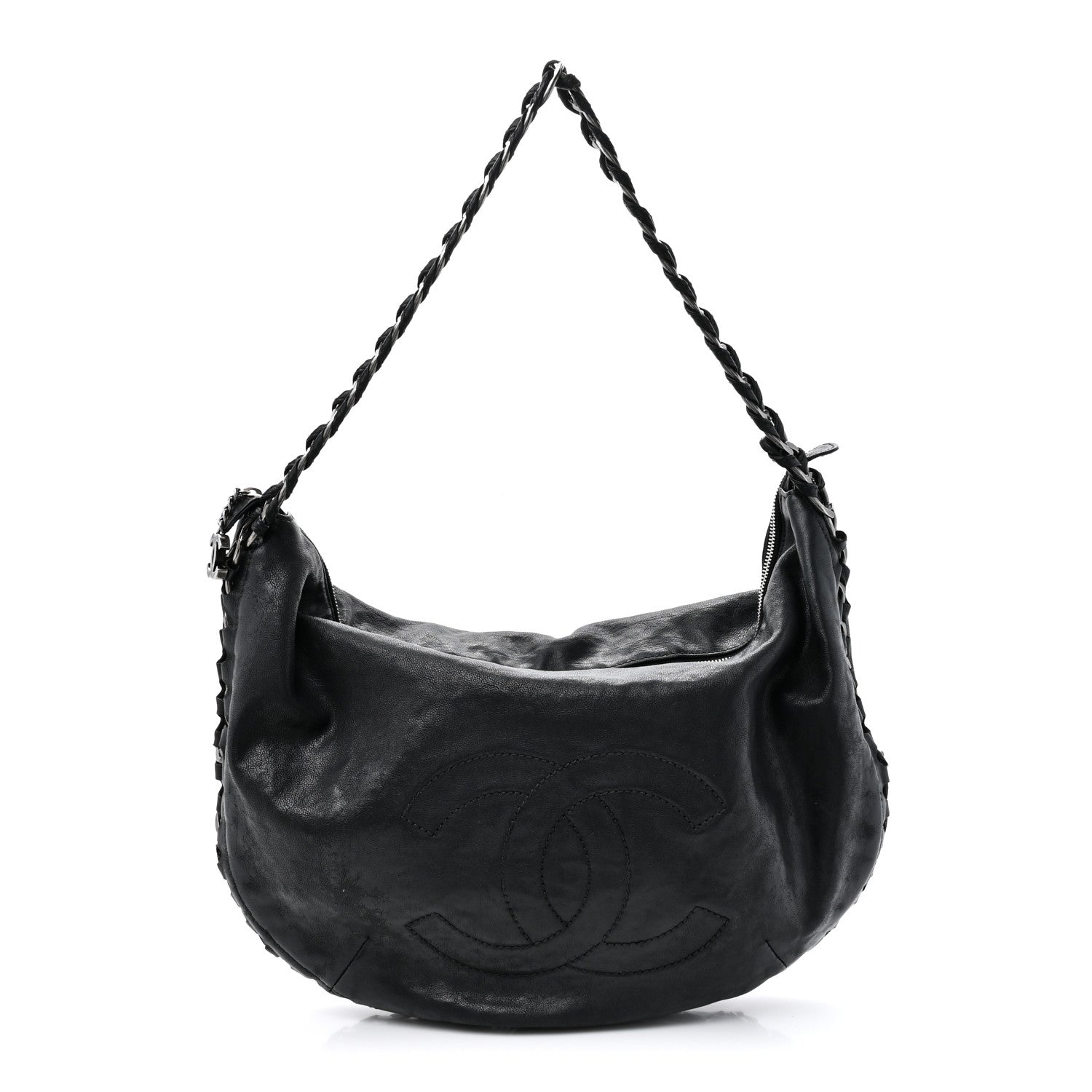 Chanel Calfskin Modern Chain Hobo Black 1 of 11