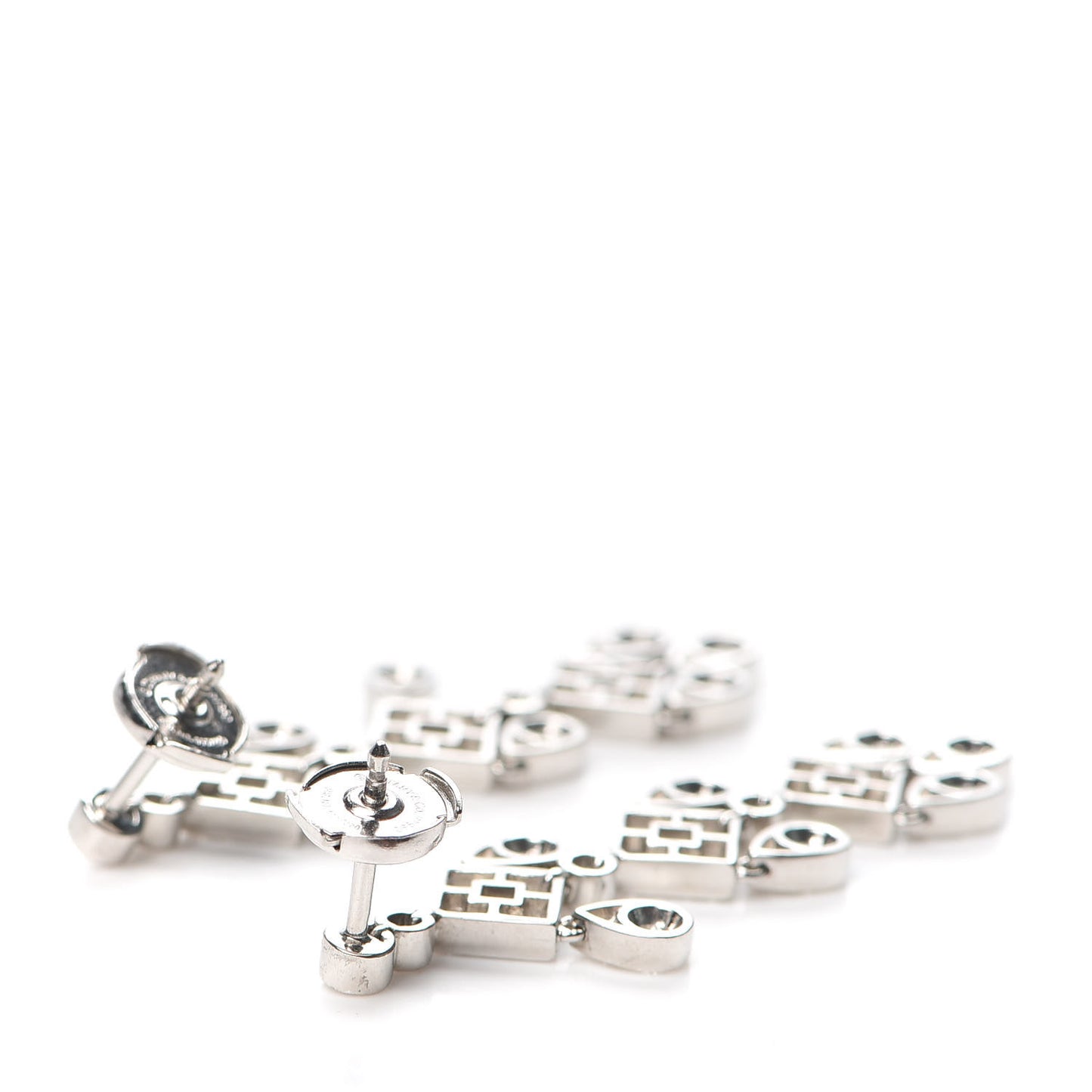 Platinum Diamond Legacy Jazz Pagoda Drop Earrings
