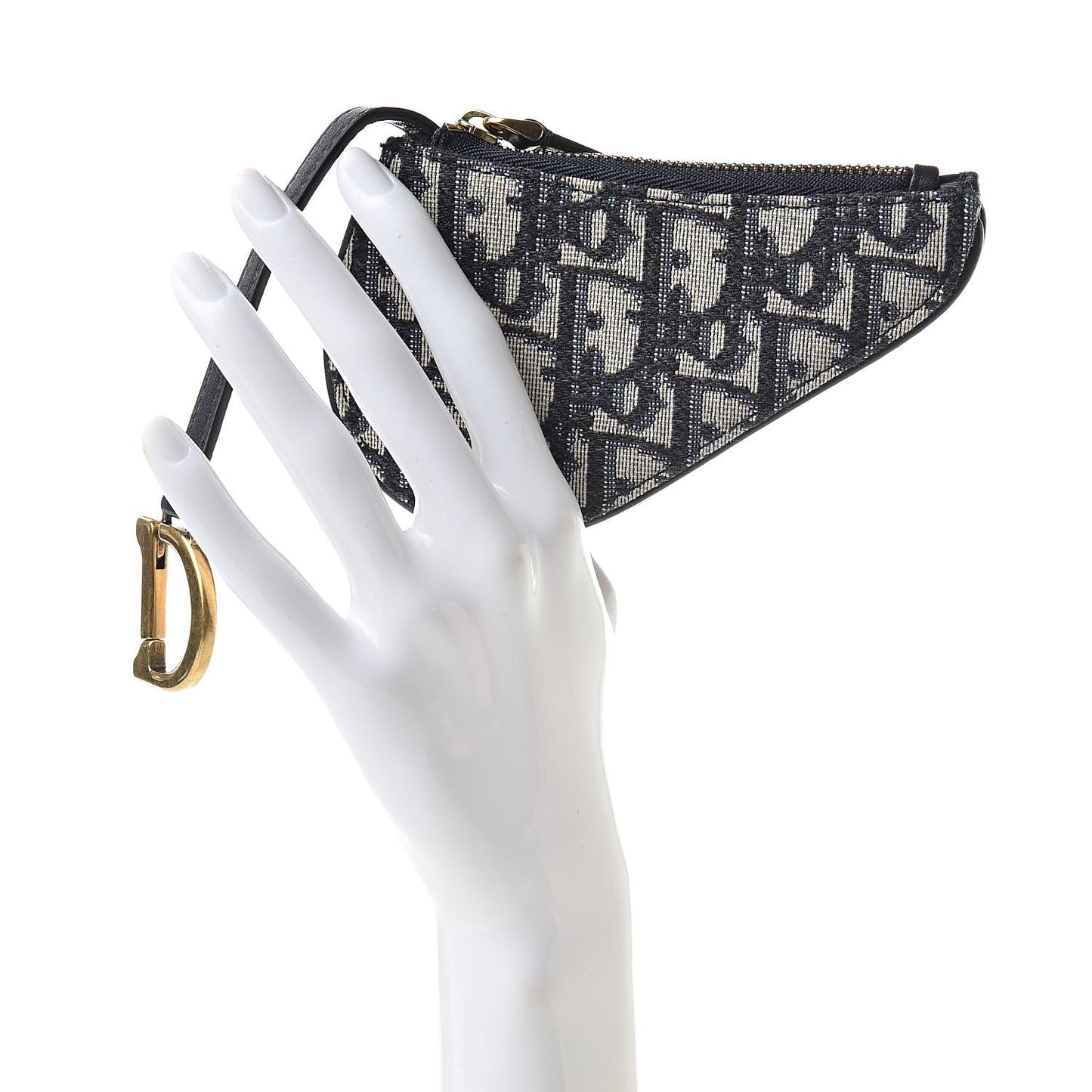 Oblique Saddle Coin Purse Blue