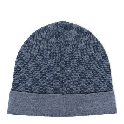 Louis Vuitton Wool Petit Damier Hat NM Light Blue 2 of 4