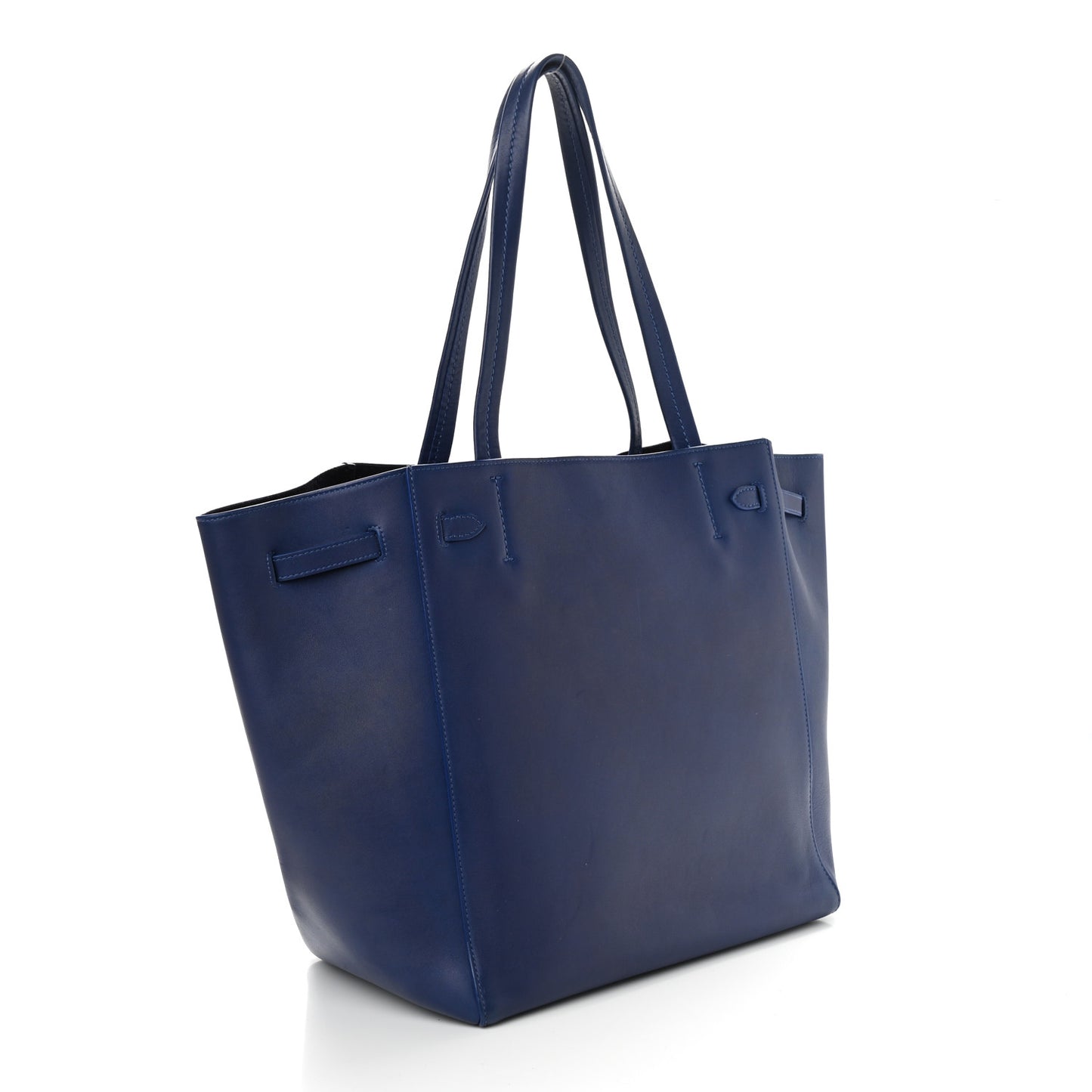 Smooth Calfskin Medium Belt Cabas Phantom Royal Blue