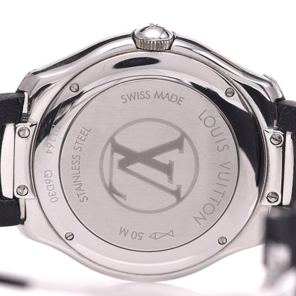 Louis Vuitton Stainless Steel Calfskin 40mm Fifty-Five GMT Automatic Watch Black 7 of 10