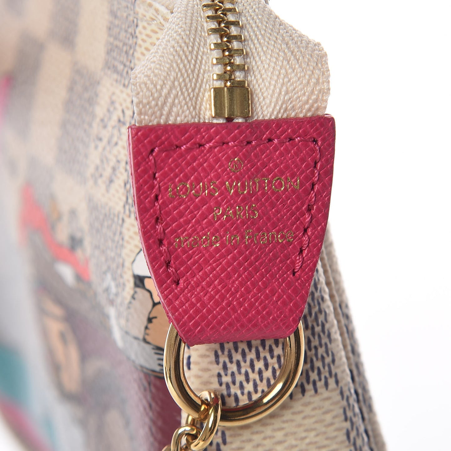 Damier Azur 2015 Christmas Animation Mini Pochette Accessories