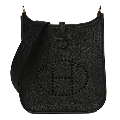 Hermes Taurillon Clemence Evelyne TPM Black 1 of 10