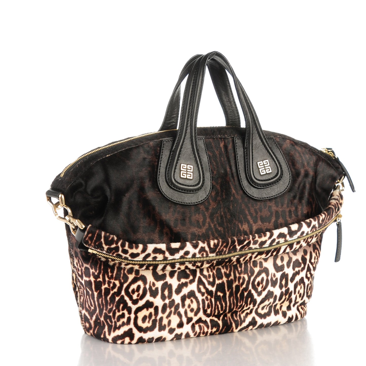Calf Hair Leopard Print Medium Nightingale Black