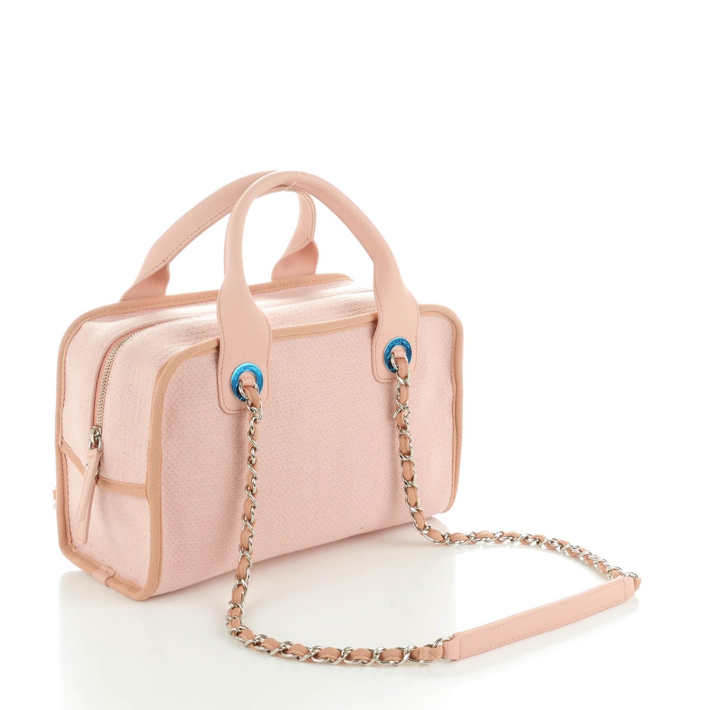 Canvas Deauville Small Bowling Bag Light Pink