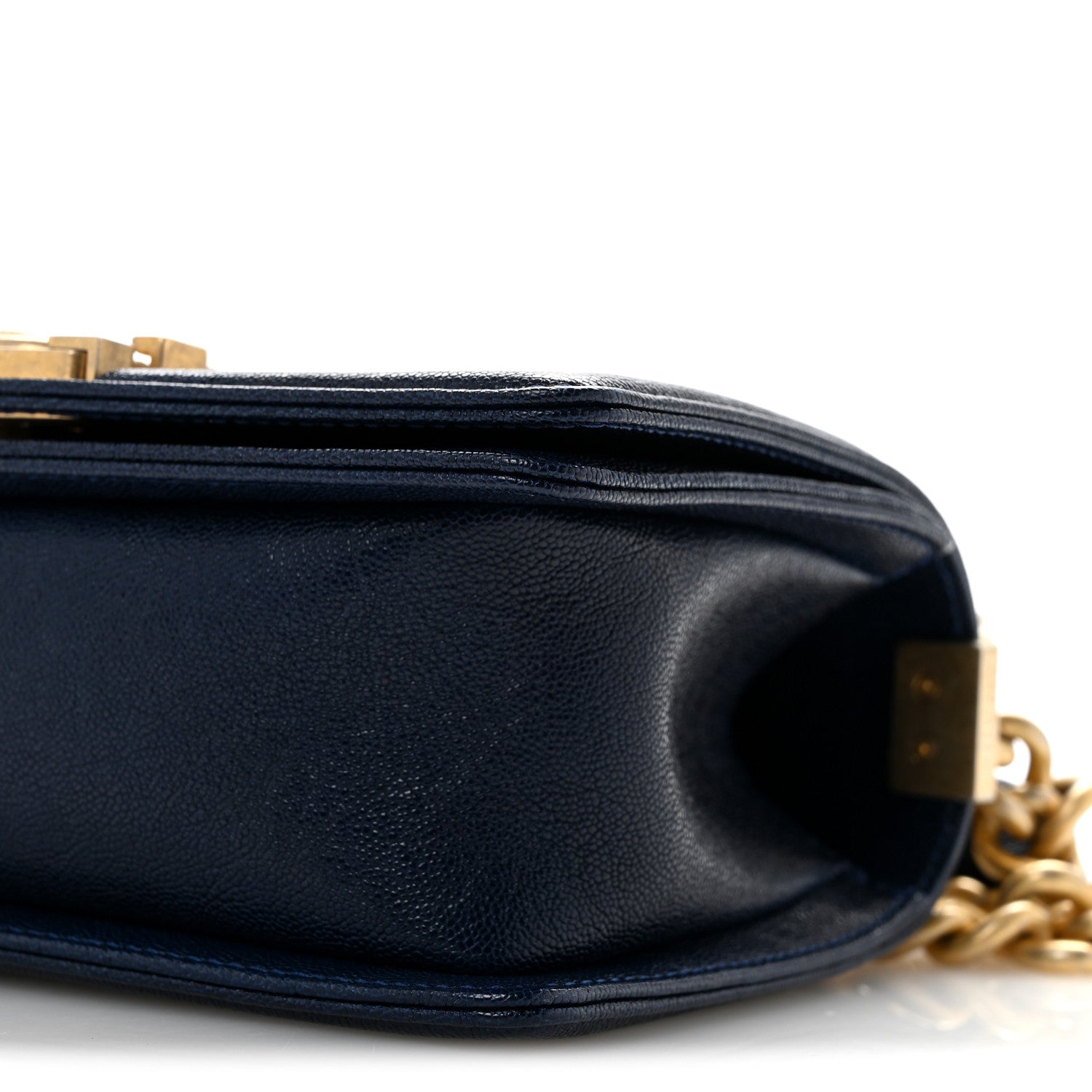 Chanel Caviar Quilted Small Boy Flap Navy 10 of 10