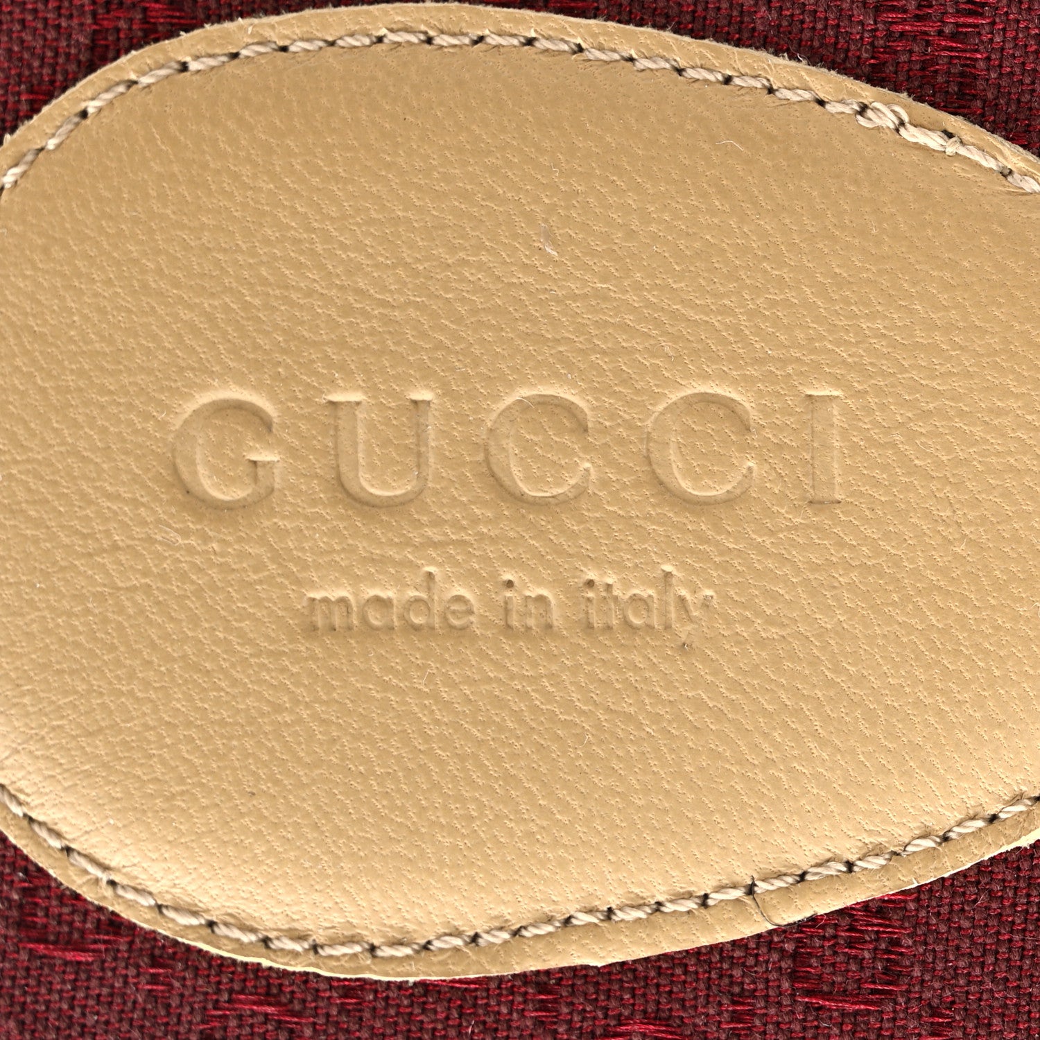 Gucci GG Monogram Suede Womens Criss Cross Slide Sandals 37 Beige Ruggine Cuir 11 of 12