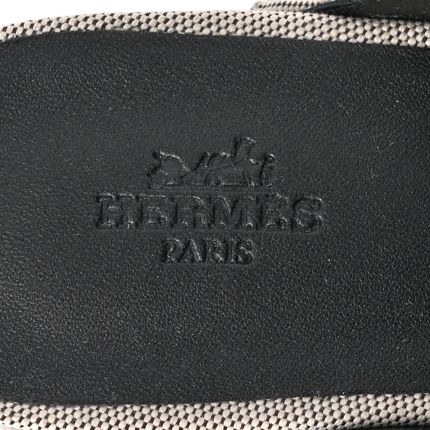 H Canvas Calfskin Carlotta Mules 36 Prunoir Black