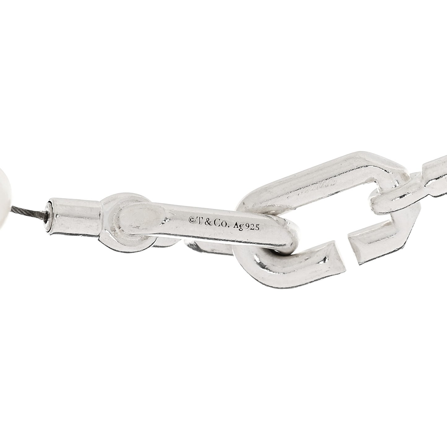 Sterling Silver Pearl 5-6mm HardWear Bracelet