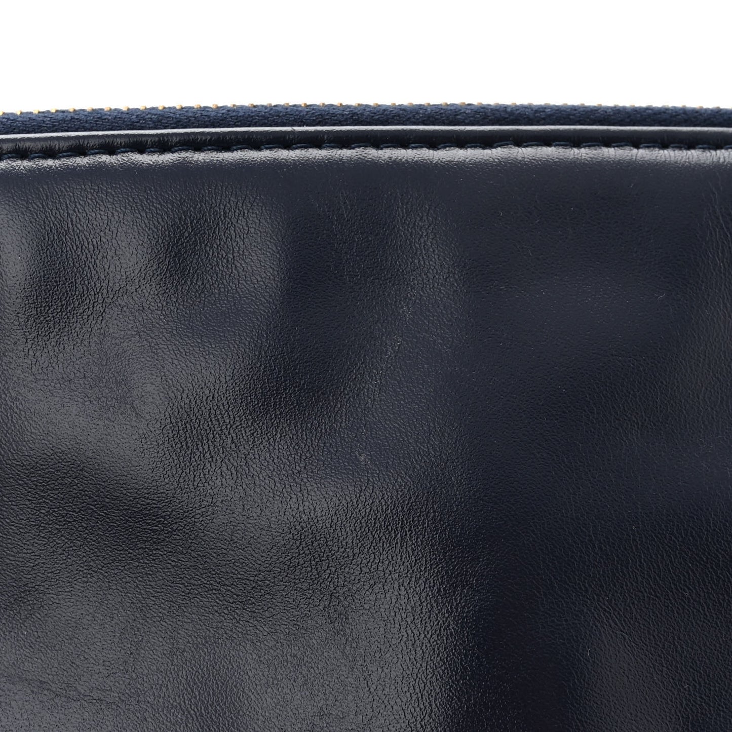 Shiny Calfskin Quilted Chanel 22 Navy Blue