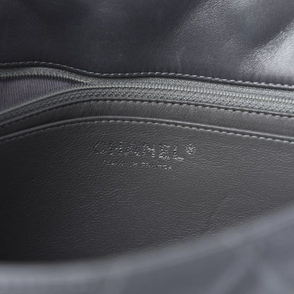 Chanel Lambskin Quilted Jumbo Single Flap Grey 6 of 14