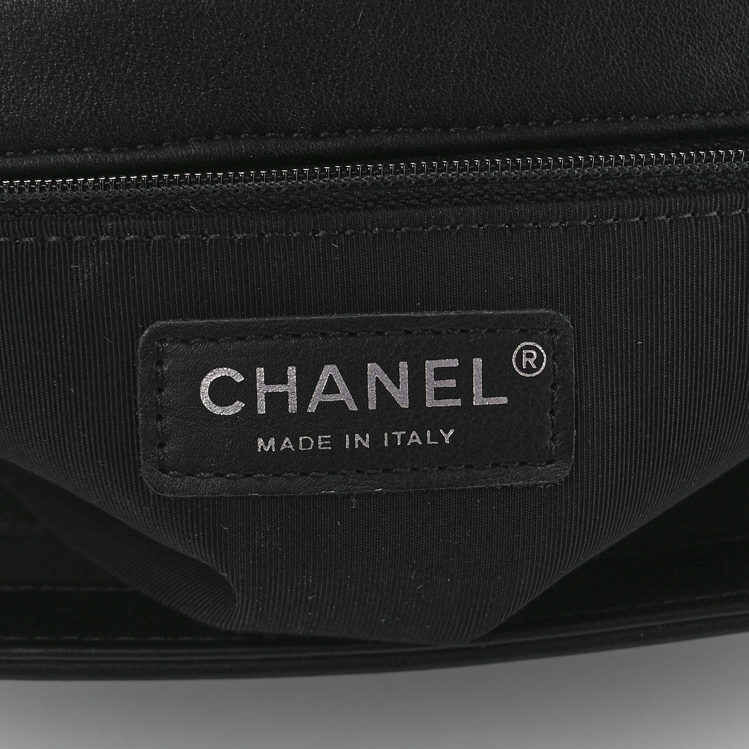 Chanel Calfskin Chevron Quilted Large Boy Flap Black 6 of 11