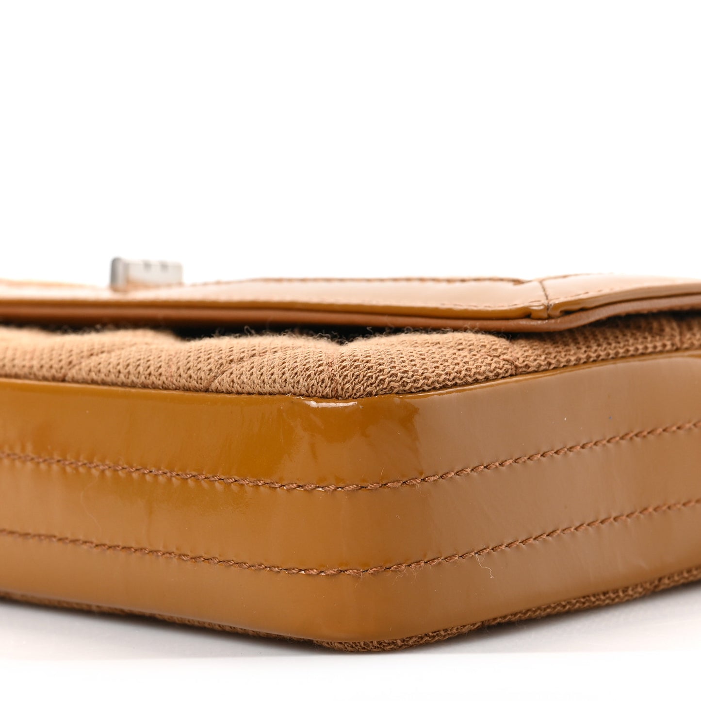 Jersey Patent Quilted 2.55 Reissue East West Flap Brown