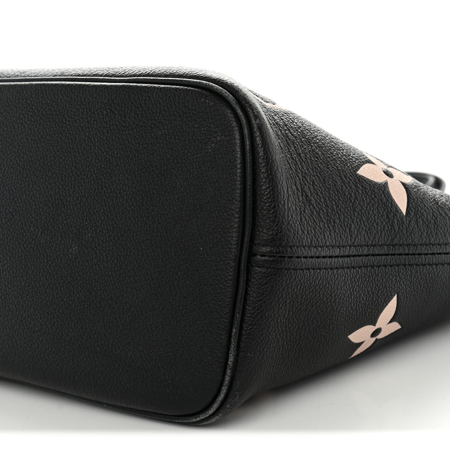 Louis Vuitton Empreinte Monogram Giant Neverfull MM Black Beige 10 of 12