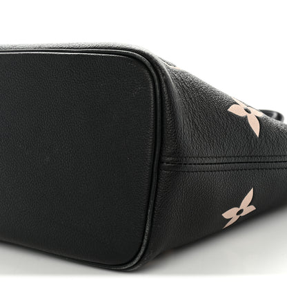 Louis Vuitton Empreinte Monogram Giant Neverfull MM Black Beige 10 of 12