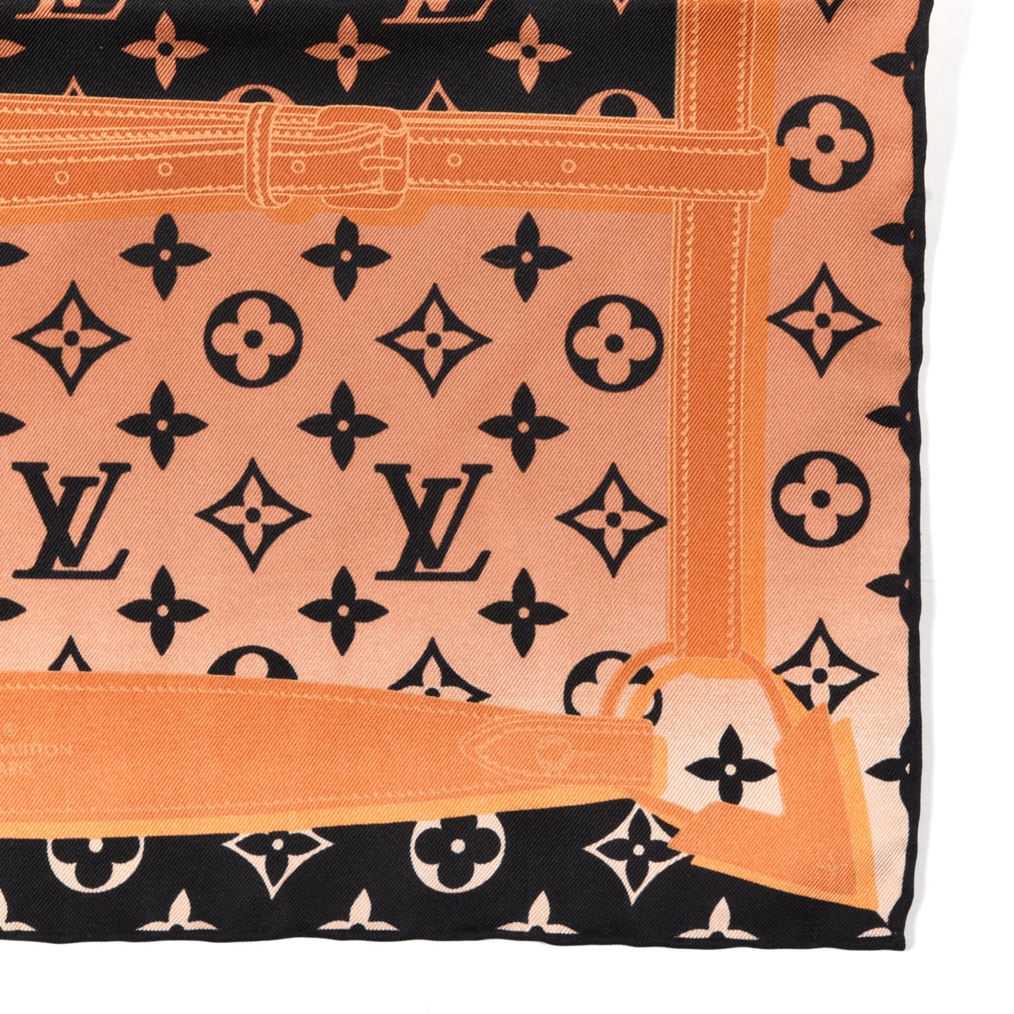 Silk Monogram Rising Confidential Square Scarf 70 Beige Multicolor
