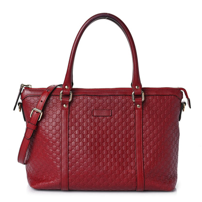 Gucci Soft Microguccissima Small Zippered Satchel Rosso 1 of 25