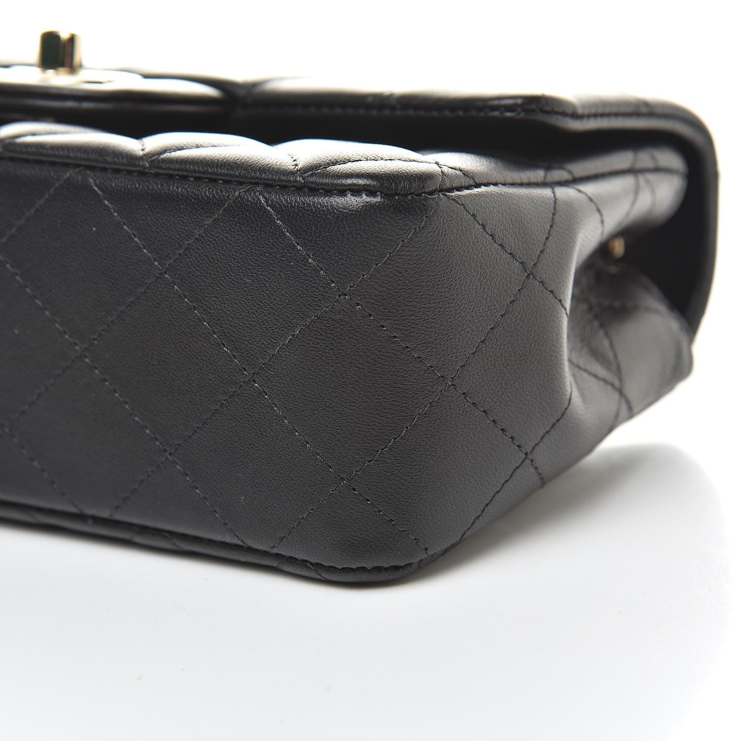 Chanel Lambskin Quilted Mini Rectangular Flap Black 10 of 12