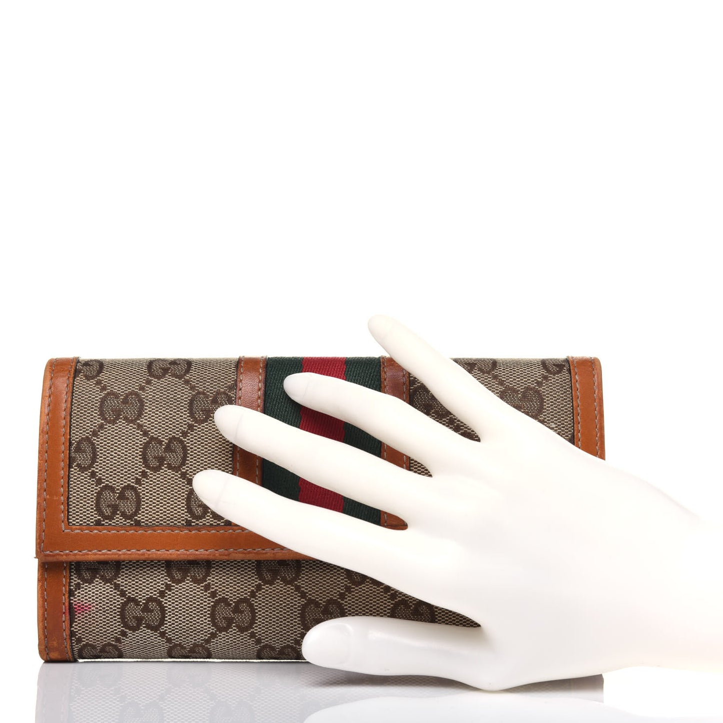 Monogram Vintage Web Continental Wallet Tobacco