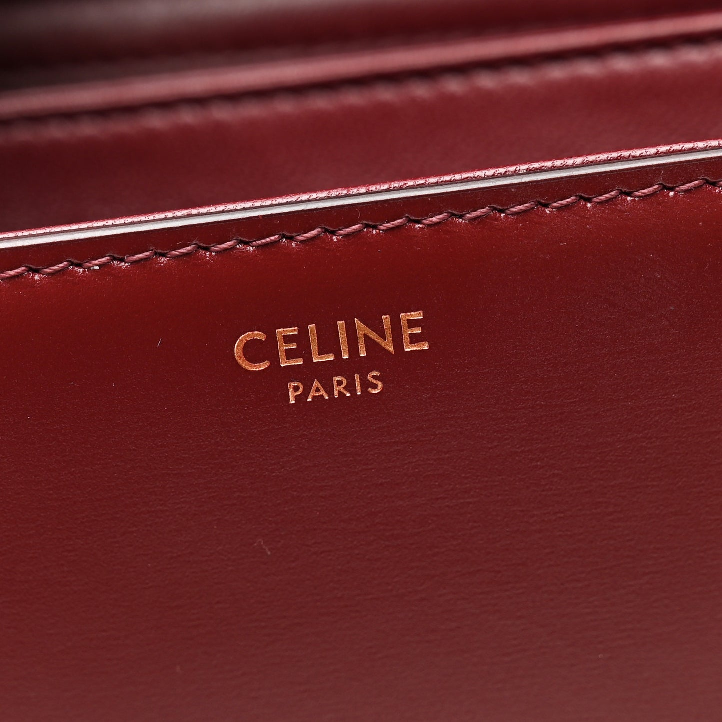 Shiny Calfskin Medium Triomphe Light Burgundy