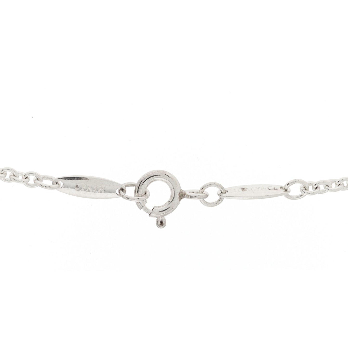 Sterling Silver Cultured Pearl 7.5-8mm Elsa Peretti Open Heart Lariat Necklace