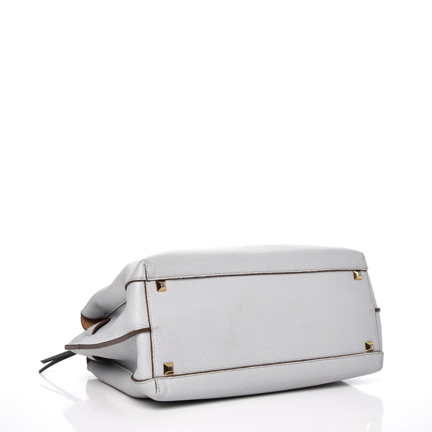 Grained Calfskin Medium Milla Tote Concrete Grey