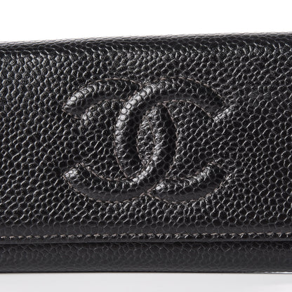 Chanel Caviar Timeless CC 6 Key Holder Case Black 11 of 11