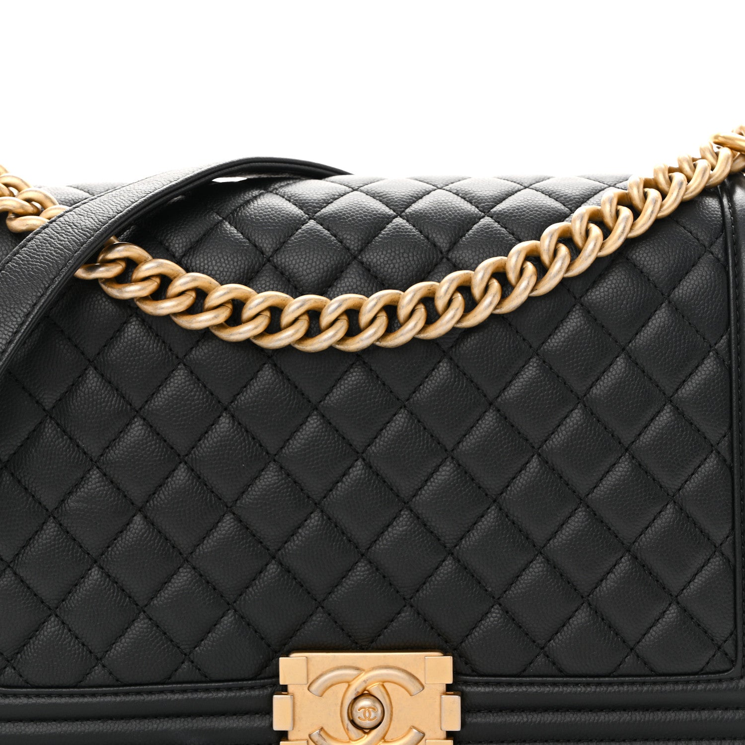 Chanel Caviar Quilted New Medium Boy Flap Black 8 of 10