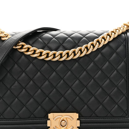 Chanel Caviar Quilted New Medium Boy Flap Black 8 of 10