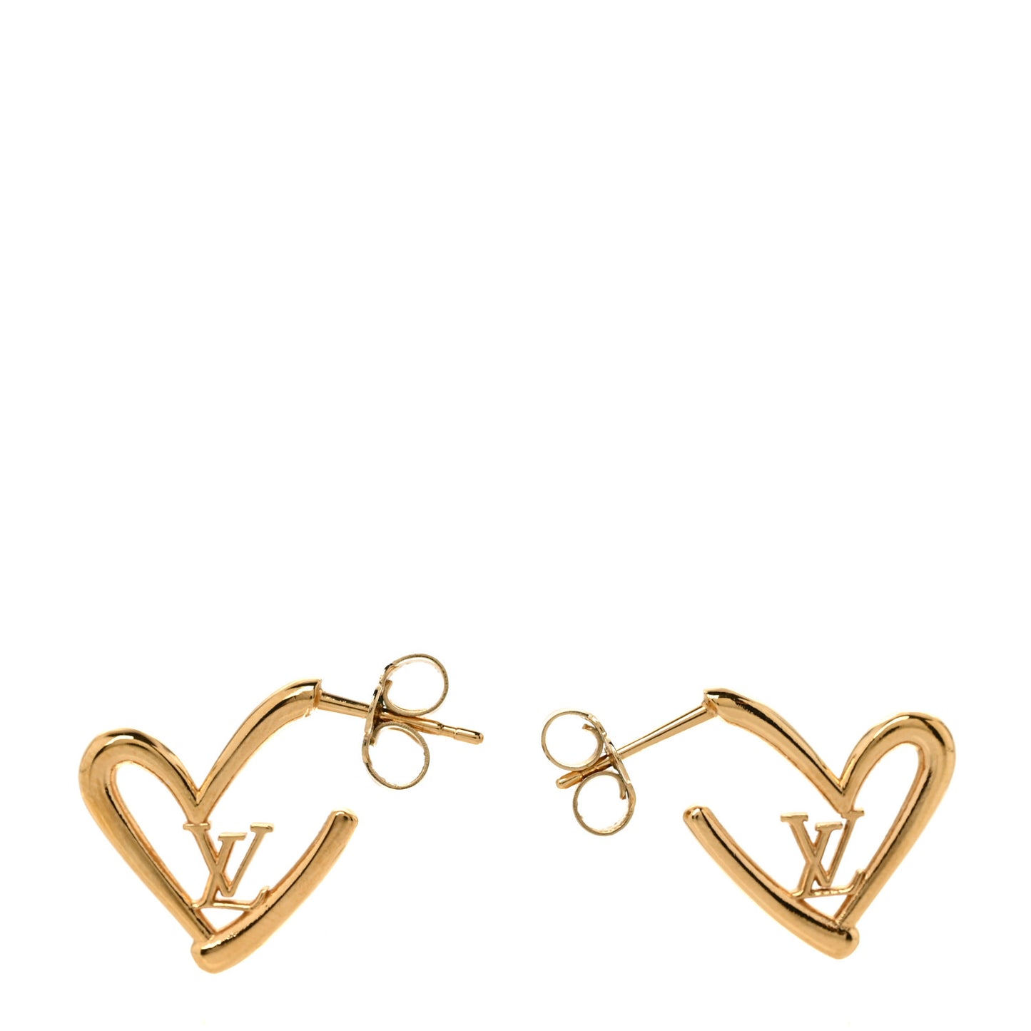 Fall In Love Heart Earrings PM Gold