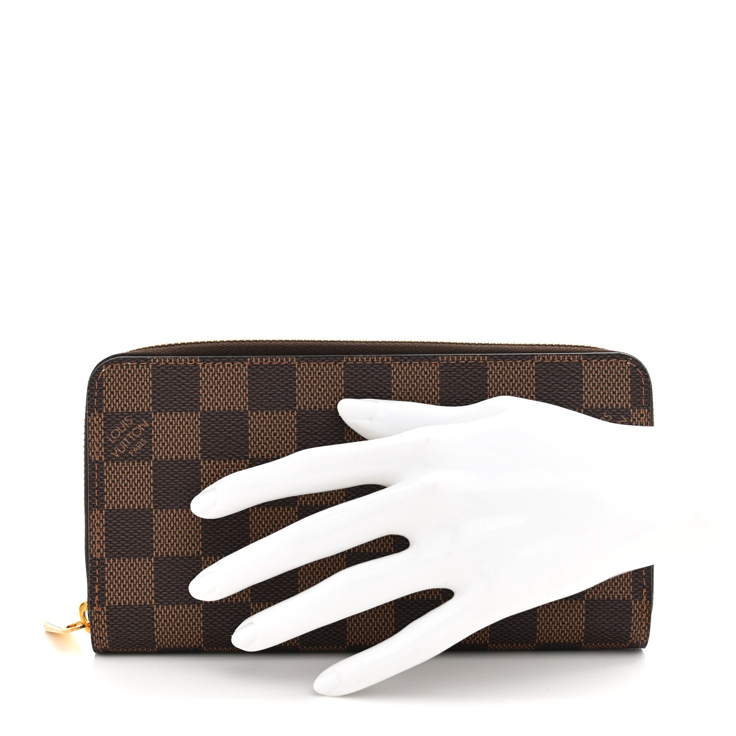 Louis Vuitton Damier Ebene Zippy Wallet Rose Ballerine 2 of 8