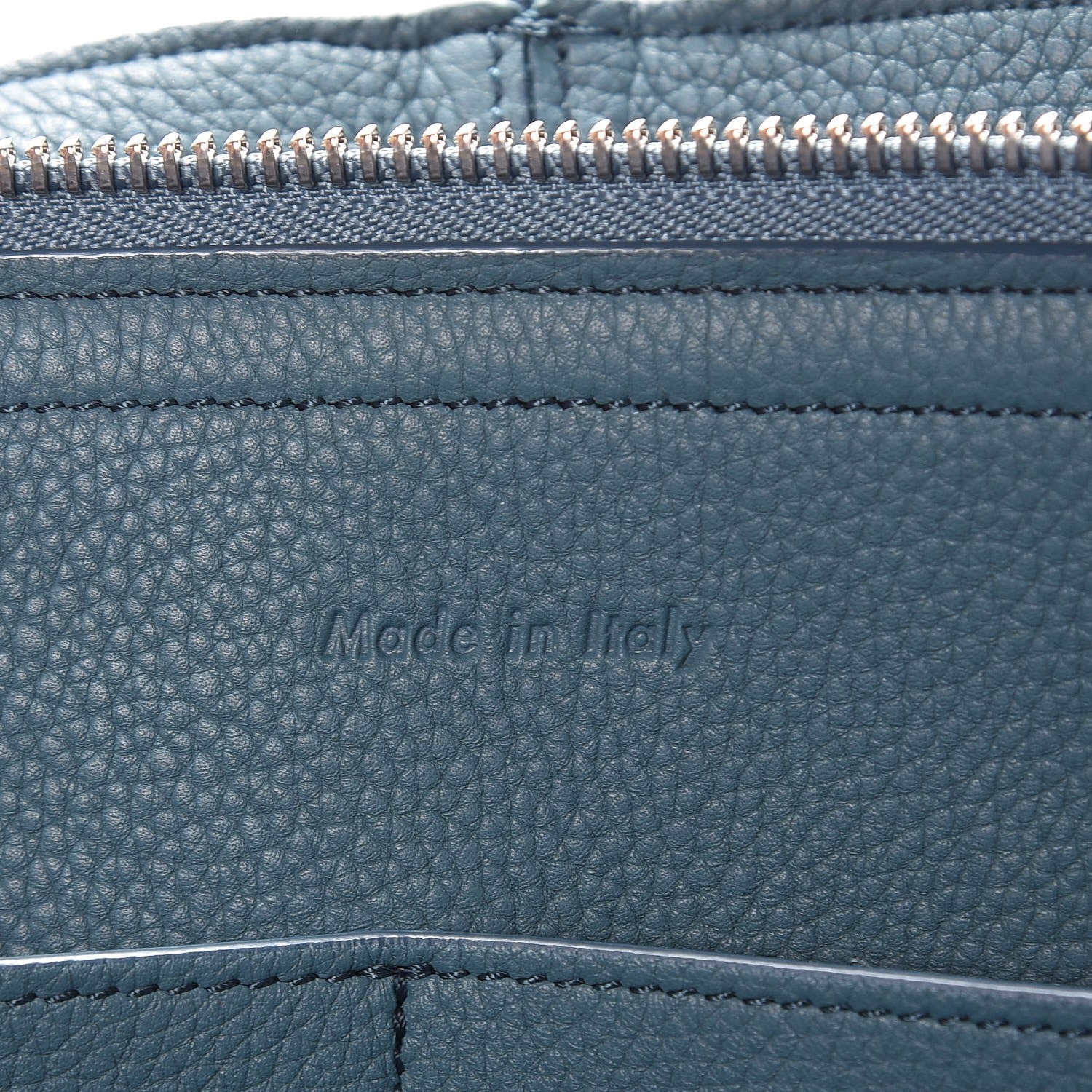 Celine Baby Grained Calfskin Medium Tri-Fold Bag Ocean 8 of 10