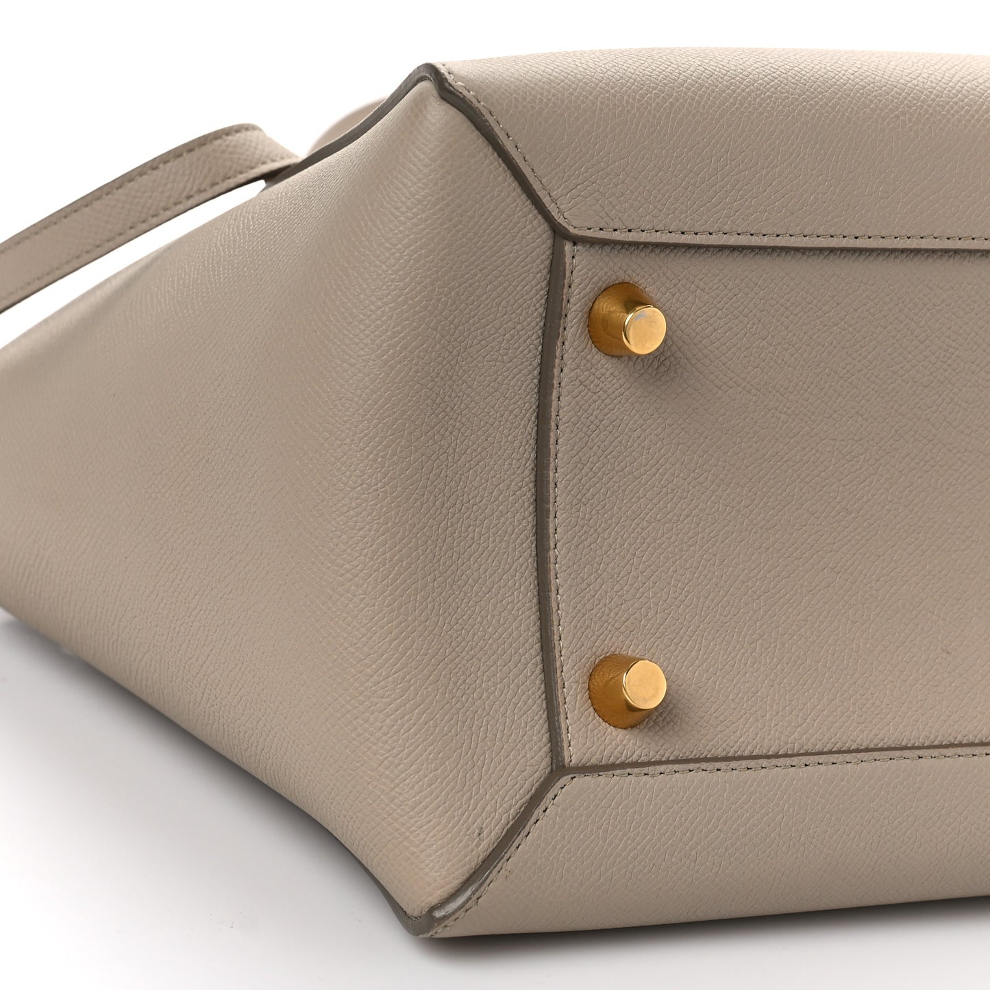 Grained Calfskin Mini Belt Bag Light Taupe