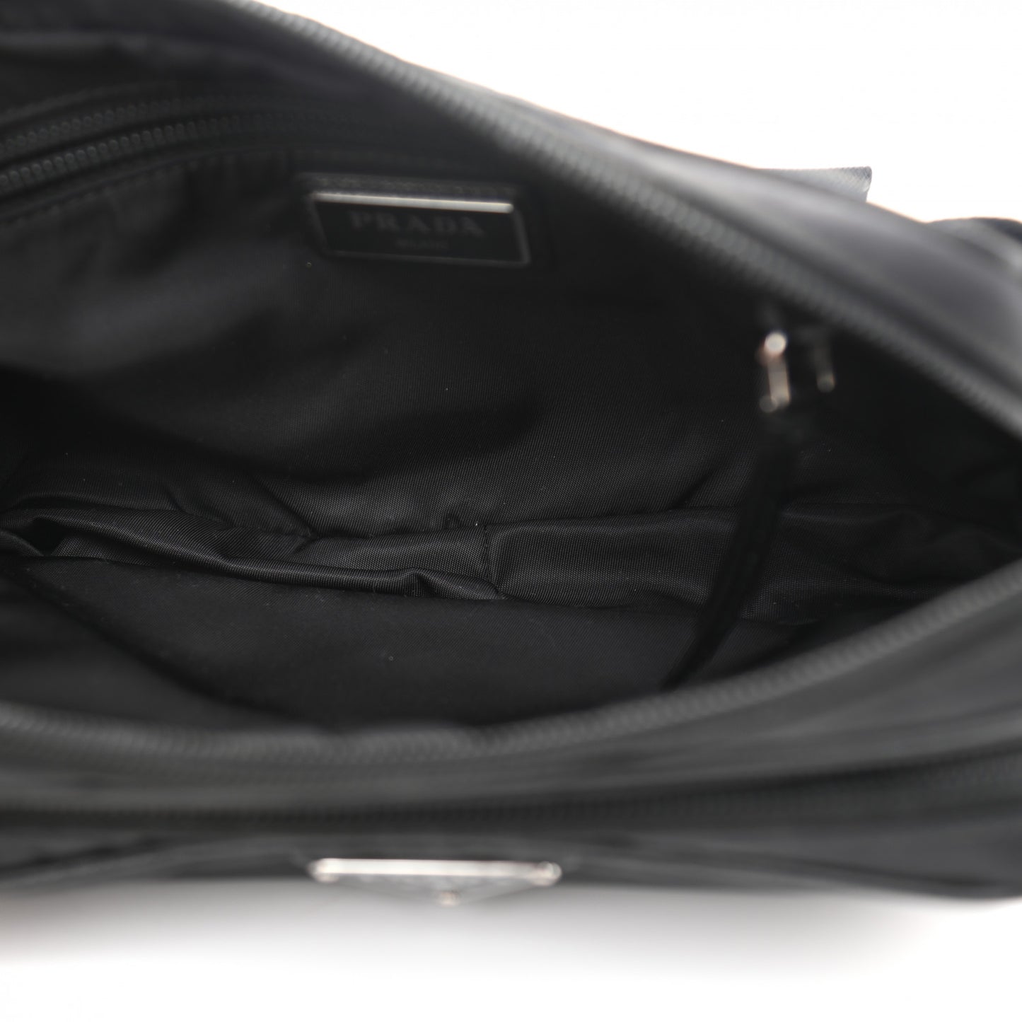 Tessuto Nylon Saffiano Belt Bag Black