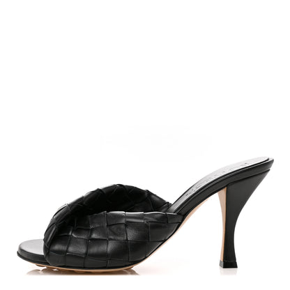 Bottega Veneta Nappa Intrecciato Blink Mule Sandals 38 Black 1 of 11